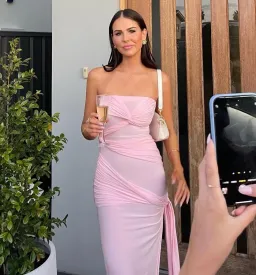 Natalie Rolt Miranda Gown Pink Size 0/AU 6 for rent on The Volte - image 2