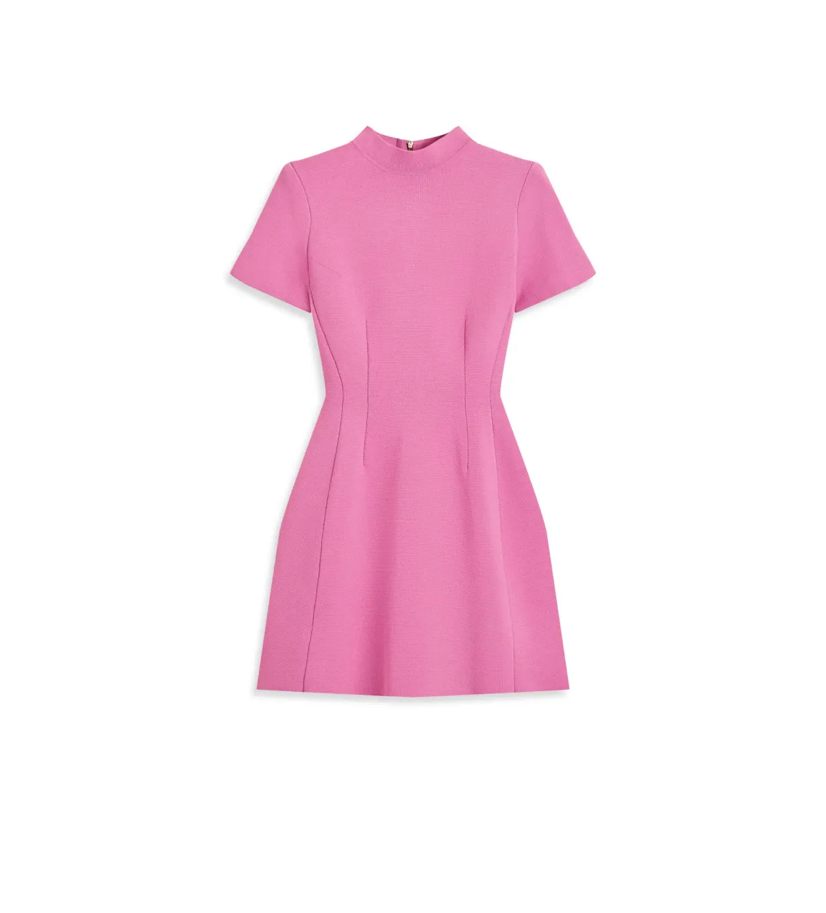 Scanlan Theodore Crepe Knit Peplum Dress Peony Size 8 - Image 2