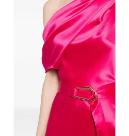 Acler Ellison Off Shoulder Dress Fuchsia Pink Size AU 10 for rent on The Volte - image 2