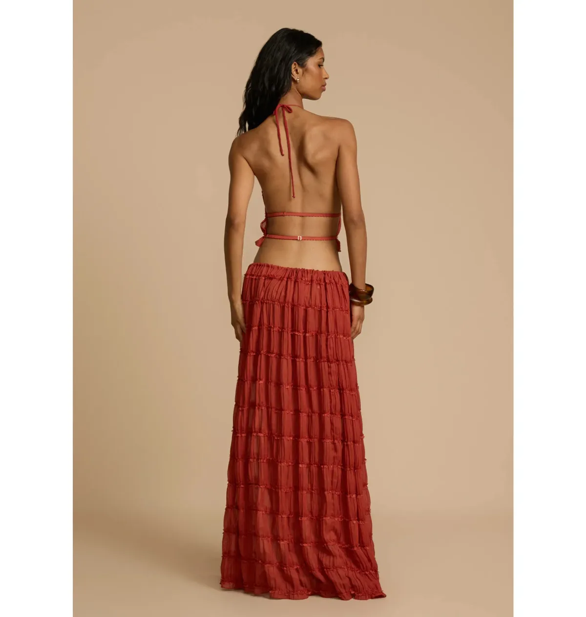 Arcina Ori Juliette Halter Red and Juliette Skirt Red Size S / AU 8 - Image 3