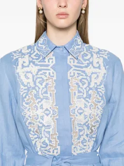 Alemais Arion Mini Dress Cornflower Blue Size AU 10  for rent on The Volte - image 4