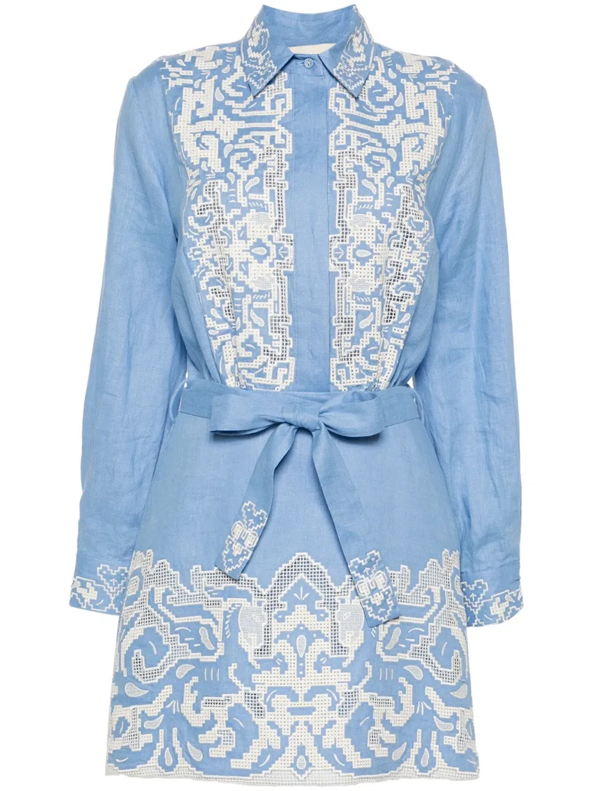 Alemais Arion Mini Dress Cornflower Blue Size AU 10 - Image 8