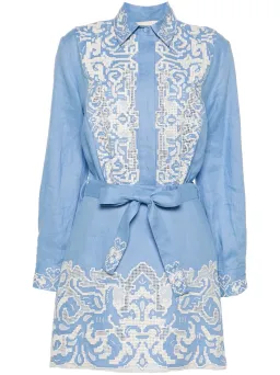 Alemais Arion Mini Dress Cornflower Blue Size AU 10  for rent on The Volte - image 8