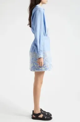 Alemais Arion Mini Dress Cornflower Blue Size AU 10  for rent on The Volte - image 16