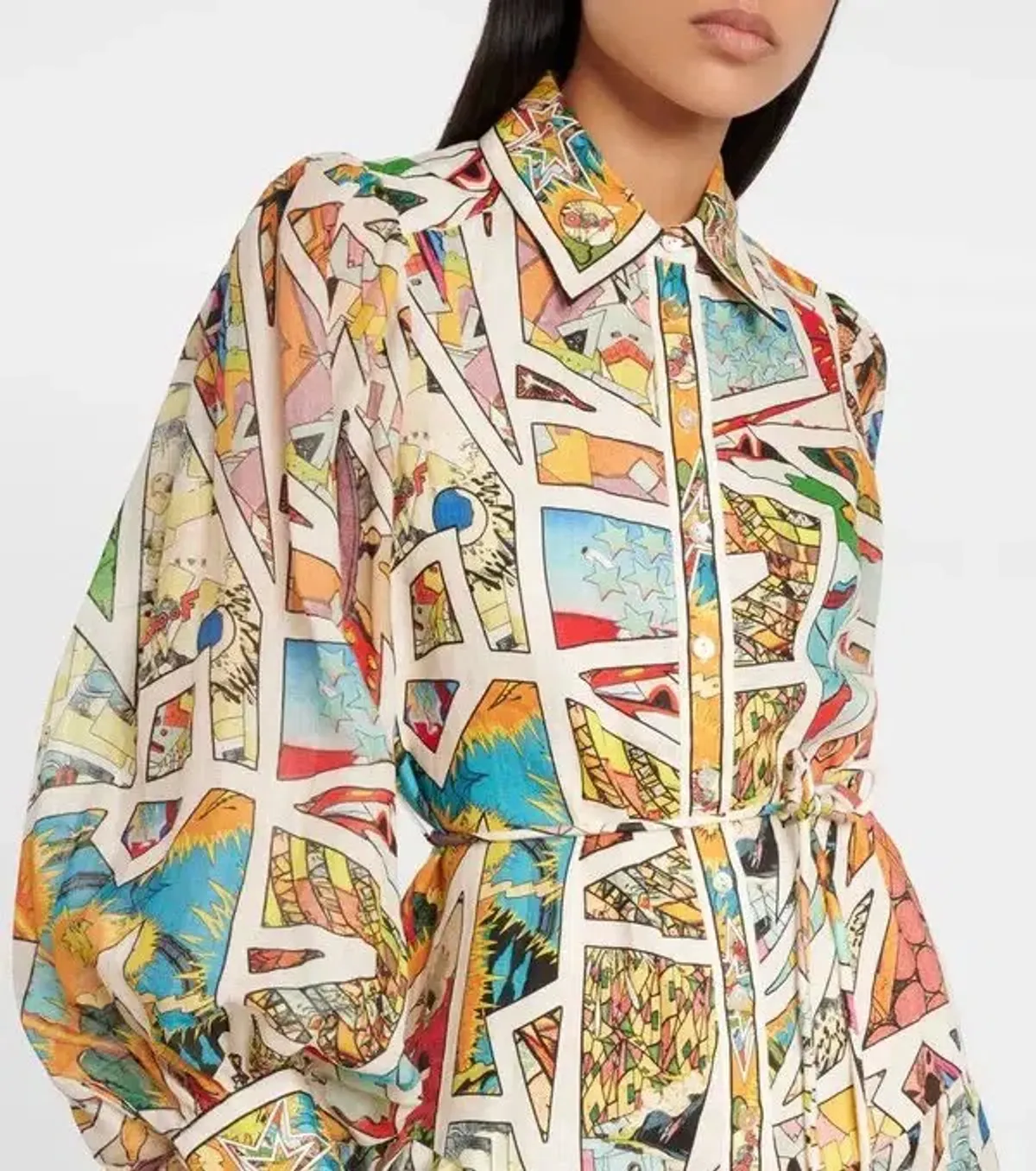 Alemais Star Man Midi Shirtdress Multi Size 10 AU - Image 2