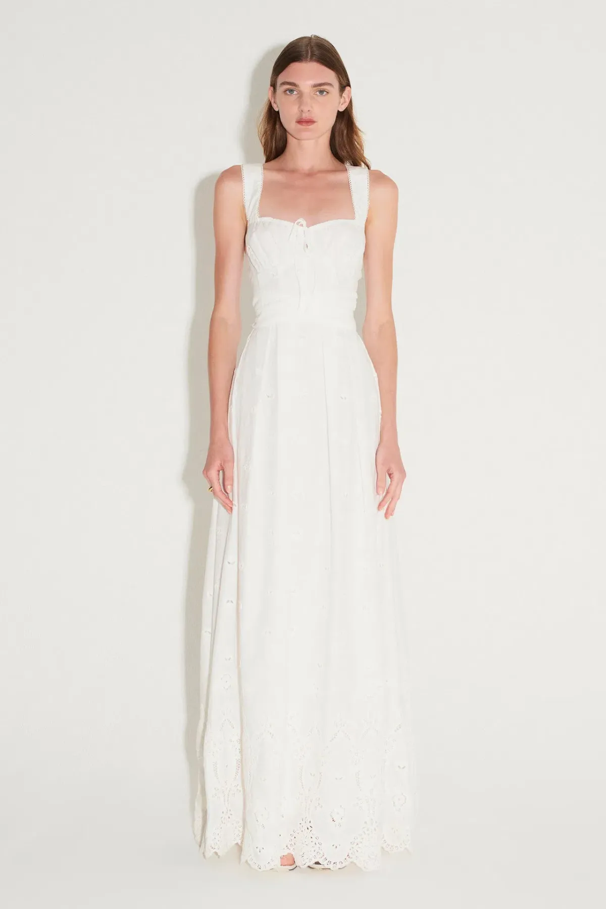 Hansen & Gretel Tulsa Maxi Dress in White Jasmine Size S / AU 8 - Image 1