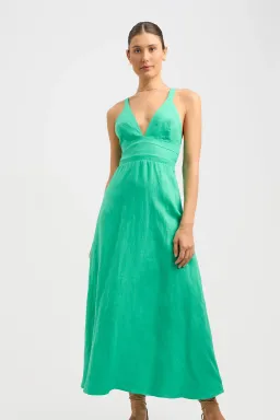 Kookai Tahiti Vee Dress Island Green Size S (AU 8) for rent on The Volte - image 2