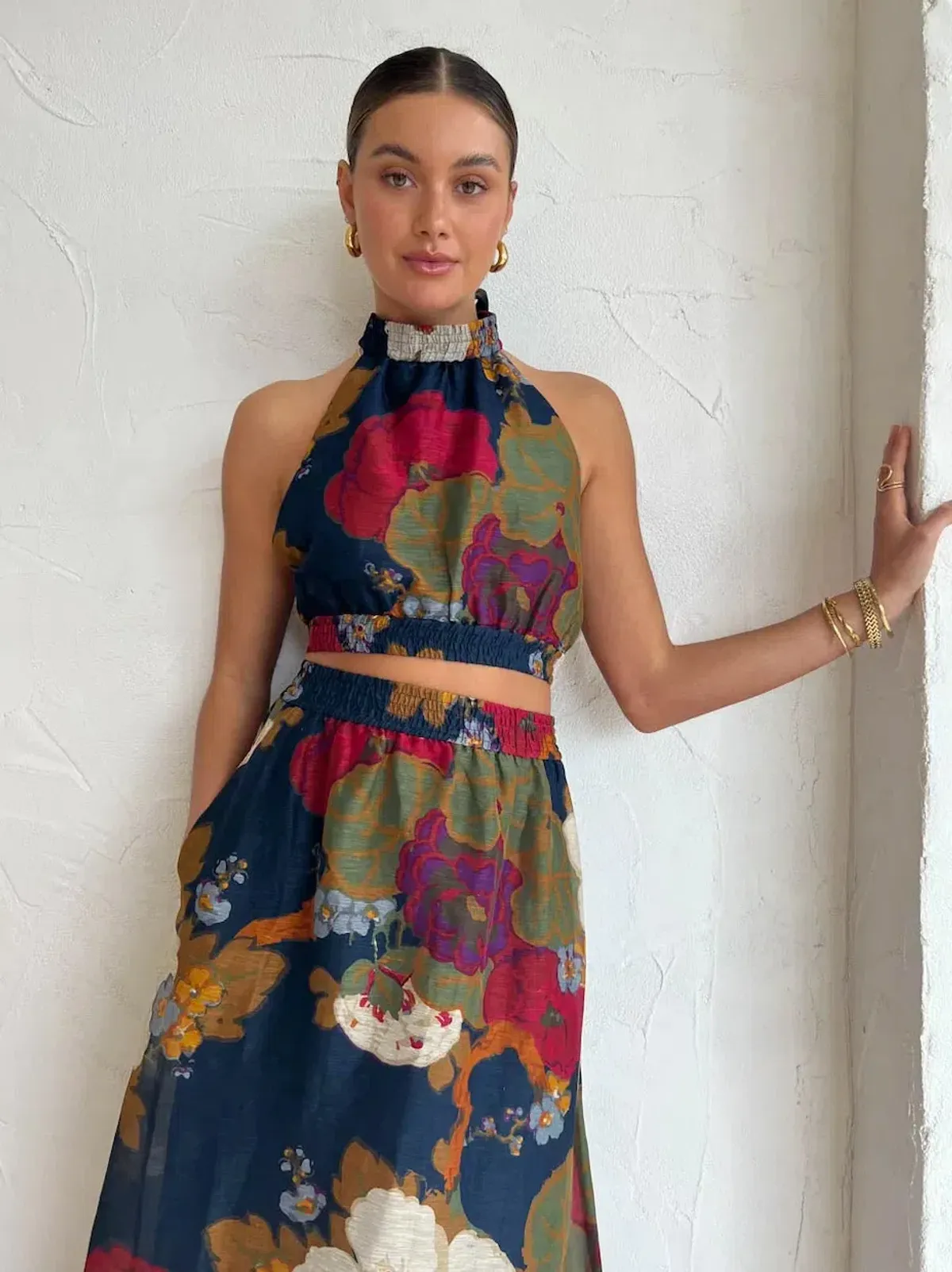 Sir the Label Bonita Halter Top and Maxi Skirt Set Floral Size 6 - Image 2