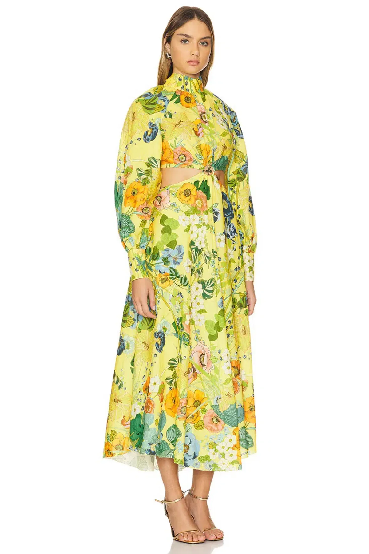 Alemais Cresida Cut Out Midi Dress Multi Size 10 - Image 2