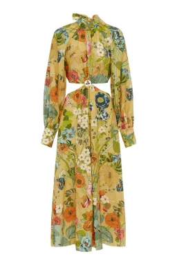Alemais Cresida Cut Out Midi Dress Multi Size 10 for rent on The Volte - image 18