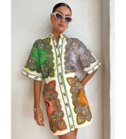 Alemais Trippy Troppo Mini Dress Multi Size AU 14 for rent on The Volte - image 2