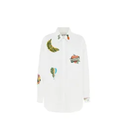 Alemais Clam Embroidered Shirt Print Size 14 for rent on The Volte - image 3