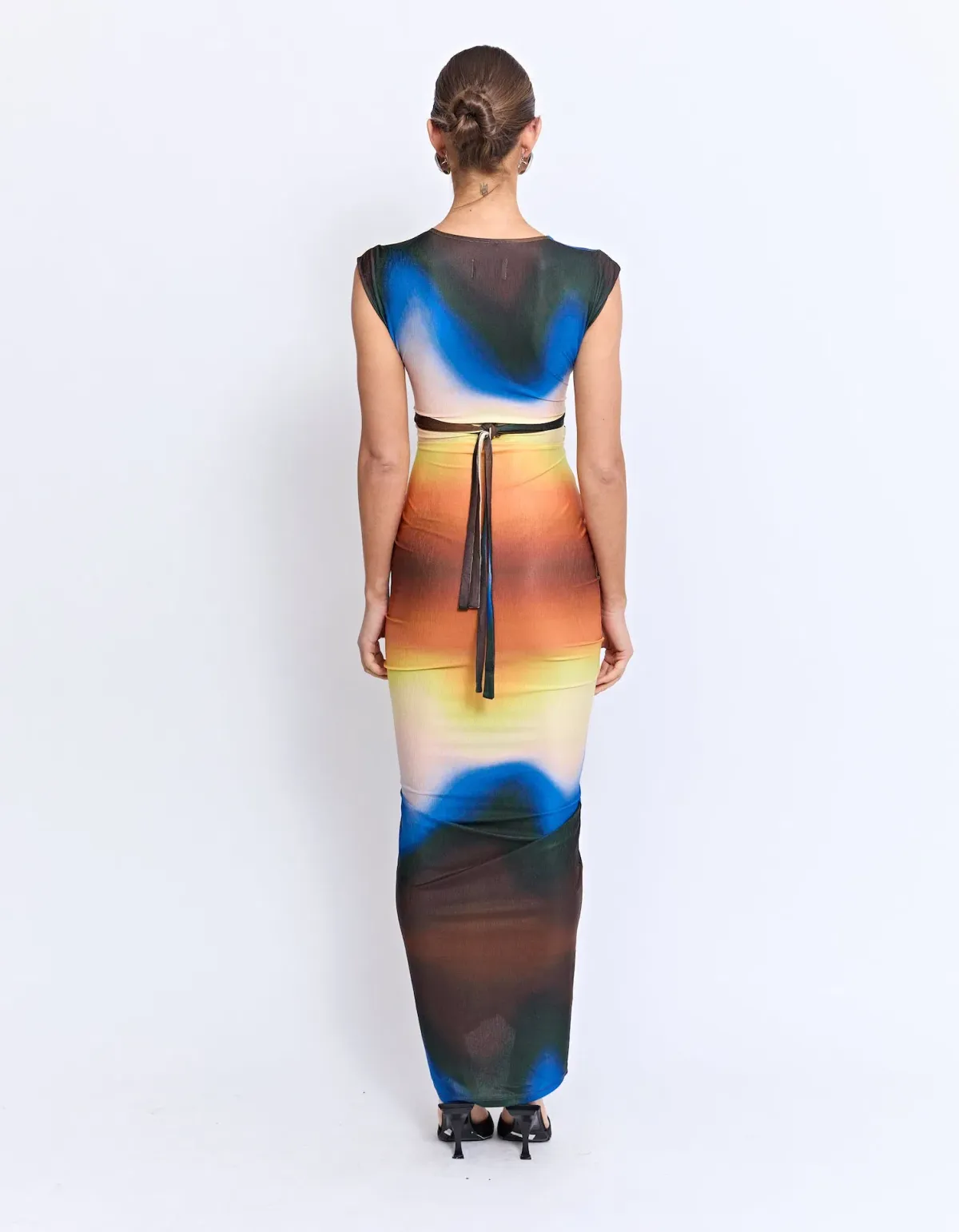 Pfeiffer Lexington Midi Dress Earth Size 8 - Image 2