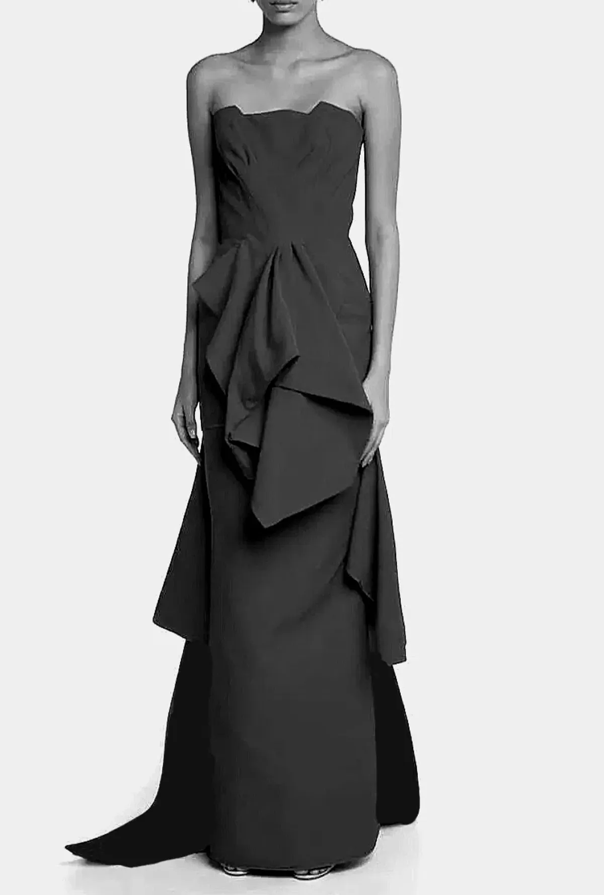 Maticevski Aprise Crepe Gown Black Size 10 - Image 1