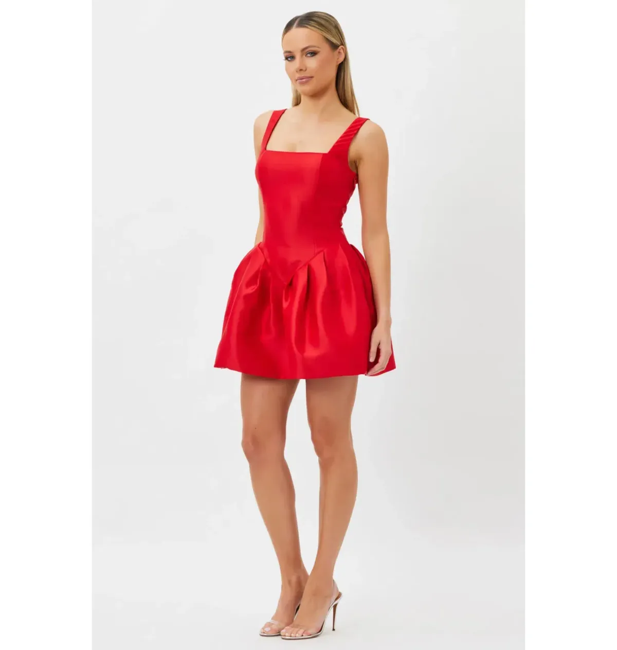 Bianca & Bridgett Alba Mini Dress Red Size AU 8 - Image 4