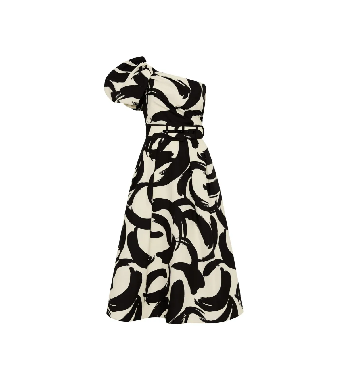 Rebecca Vallance Pompidou One Shoulder Midi Dress Multi Size 12 - Image 3