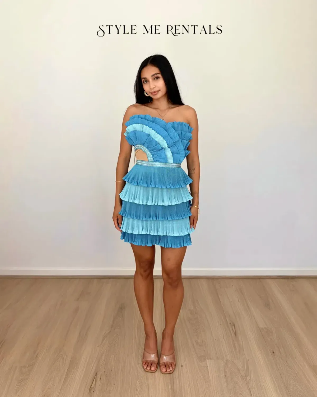Eliya the Label Josephine Mini Dress Blue Size XS - Image 3