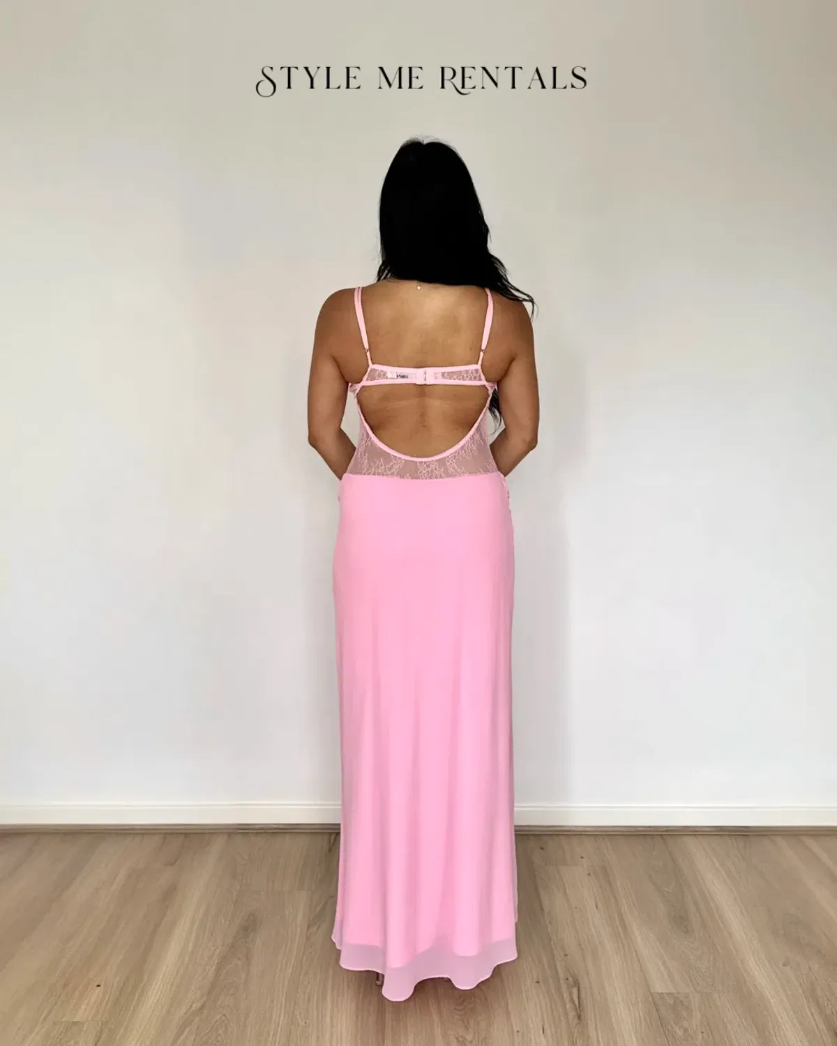 Benni Gabriel Maxi Dress Pink Sorbet Size 10 - Image 3