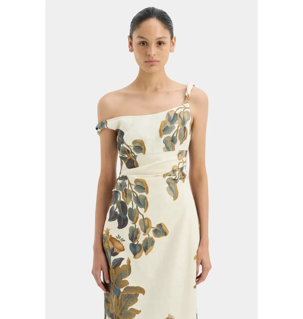 Sir The Label Evalita Twist Midi Dress Pine Valley Size AU 10 - Image 2