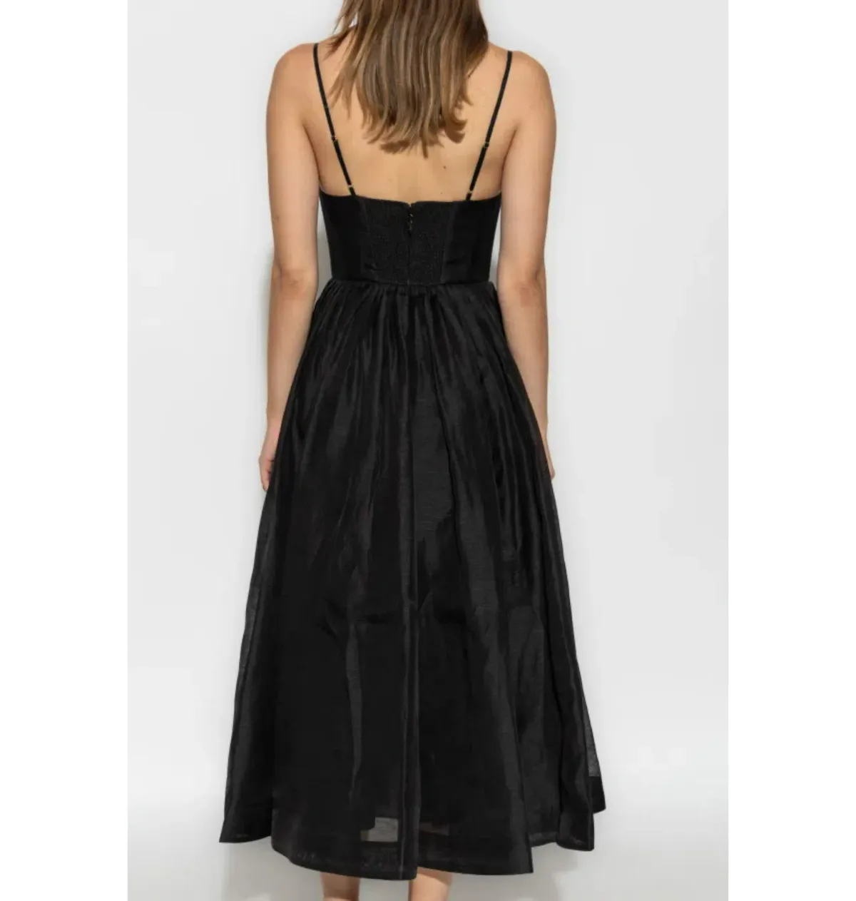 Zimmermann Illustration V Neck Midi Dress in Black Size AU 6 - Image 5