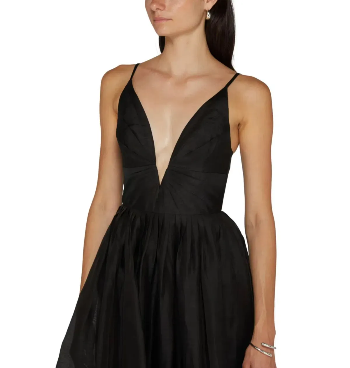 Zimmermann Illustration V Neck Midi Dress in Black Size AU 6 - Image 4