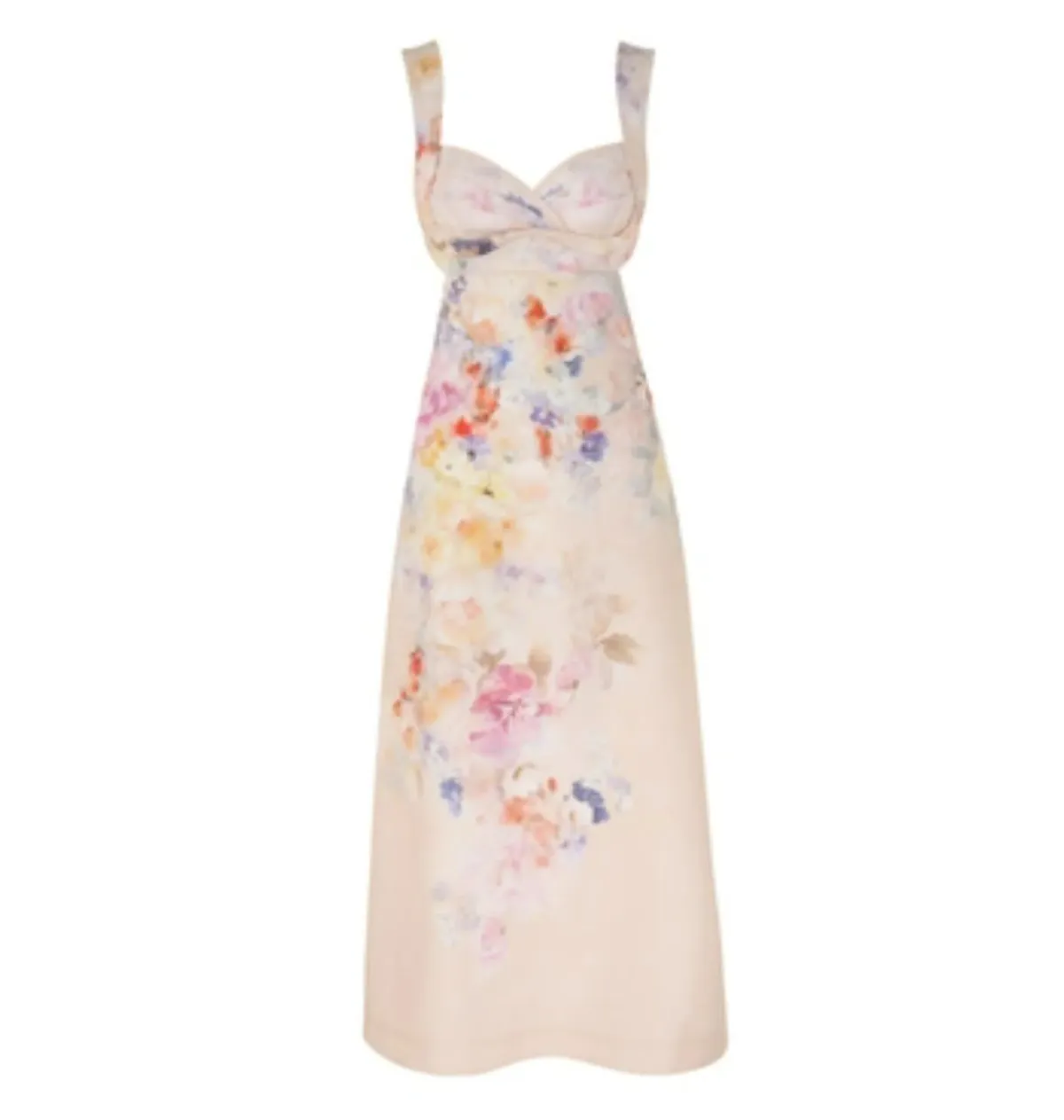 Zimmermann Crush Midi Dress in Multi Floral Size 1 / AU 10  - Image 3