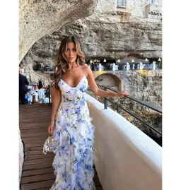 Menti Iris flower Maxi Dress Floral Size AU 10-12 for rent on The Volte - image 3