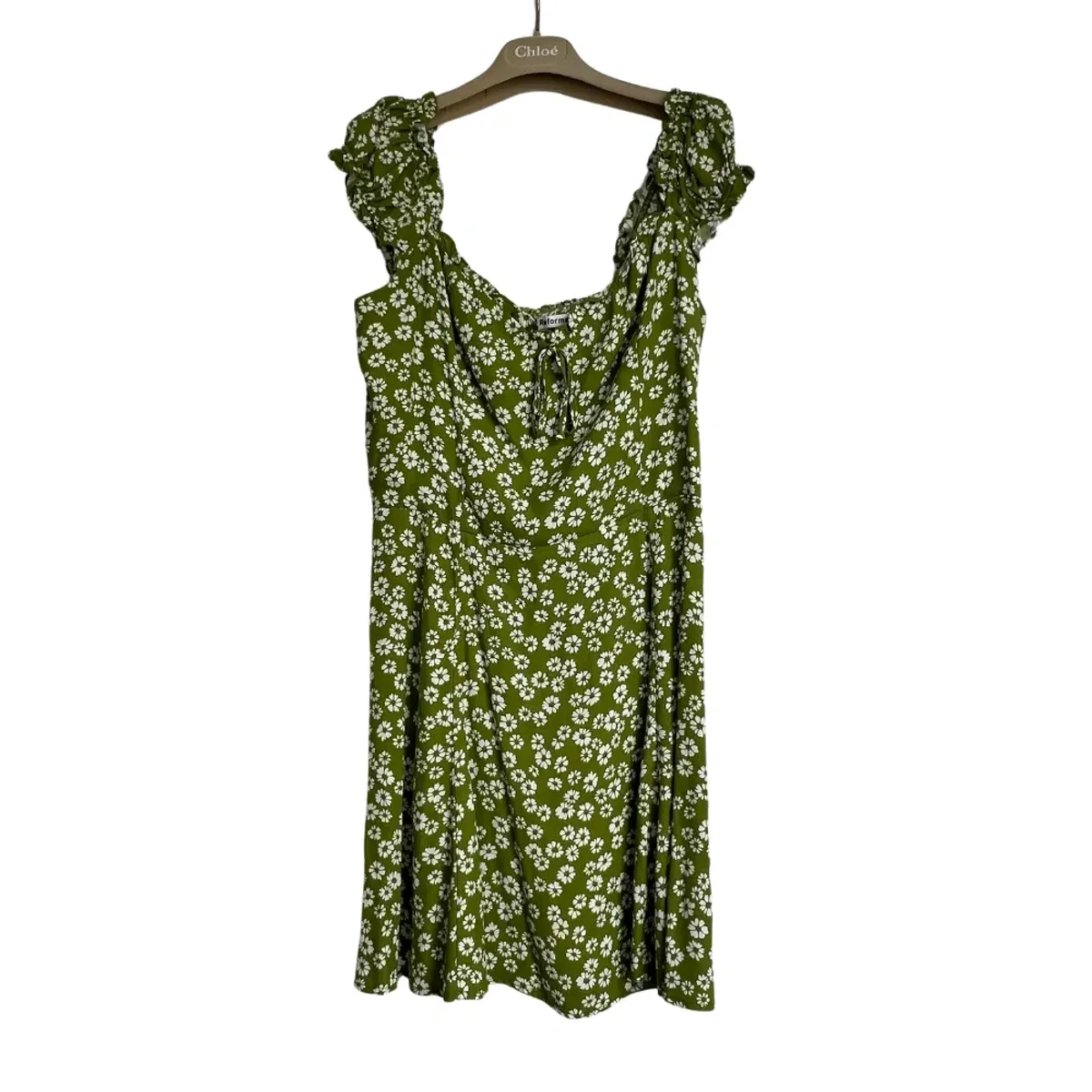 Reformation Pacey Dress Lemon Print Size AU 12 - Image 3