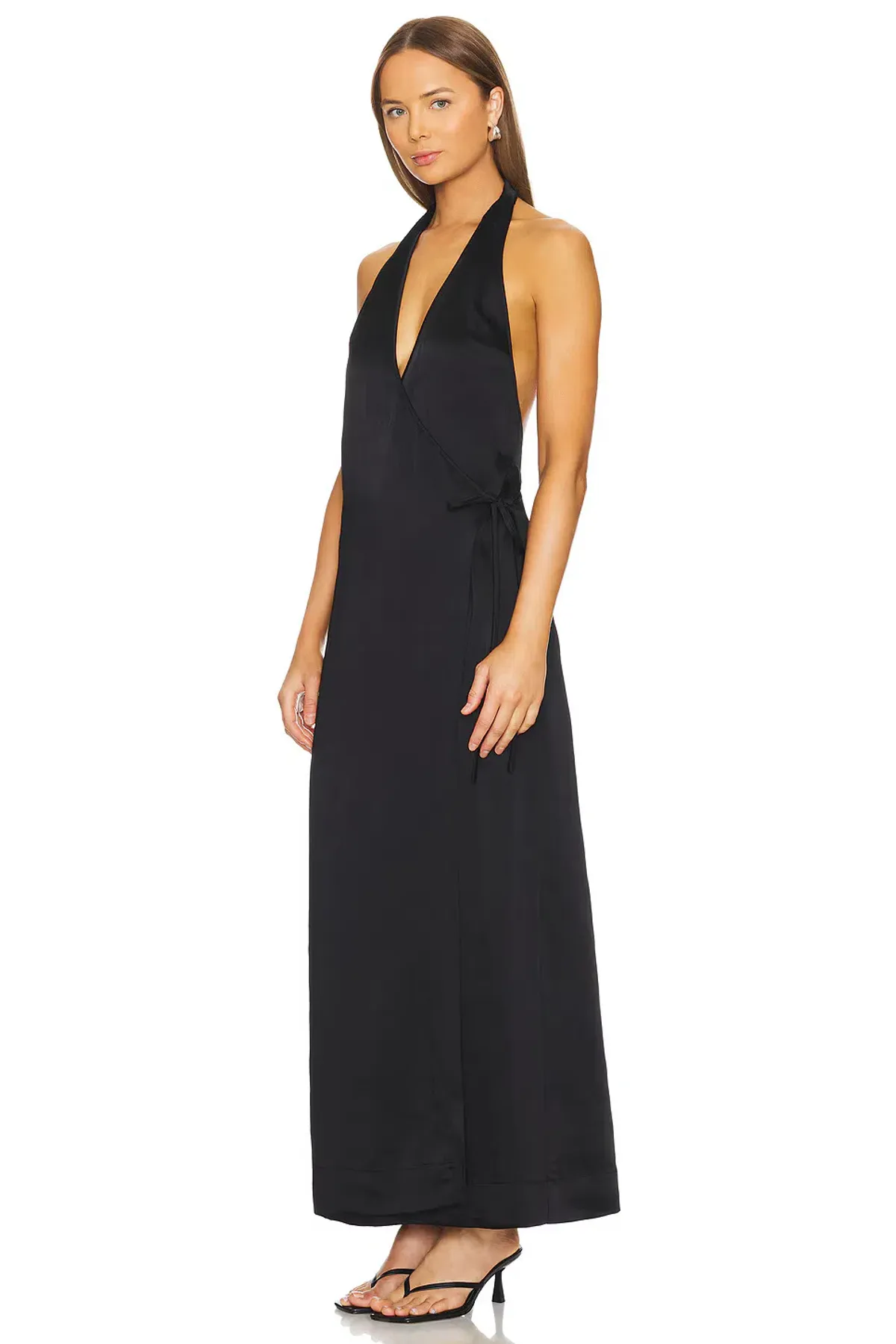 Bondi Born Nara Halter Dress Black Size 6 - Image 2