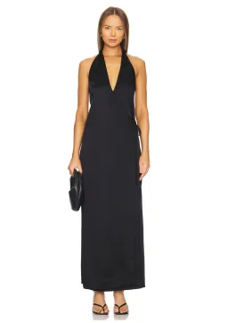 Bondi Born Nara Halter Dress Black Size 6 for rent on The Volte - image 1
