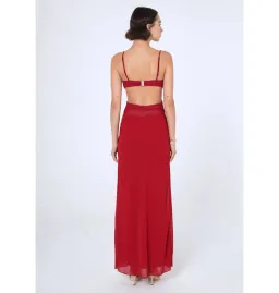 Benni Noah Maxi Dress in Cherry Red Size 6 for rent on The Volte - image 3