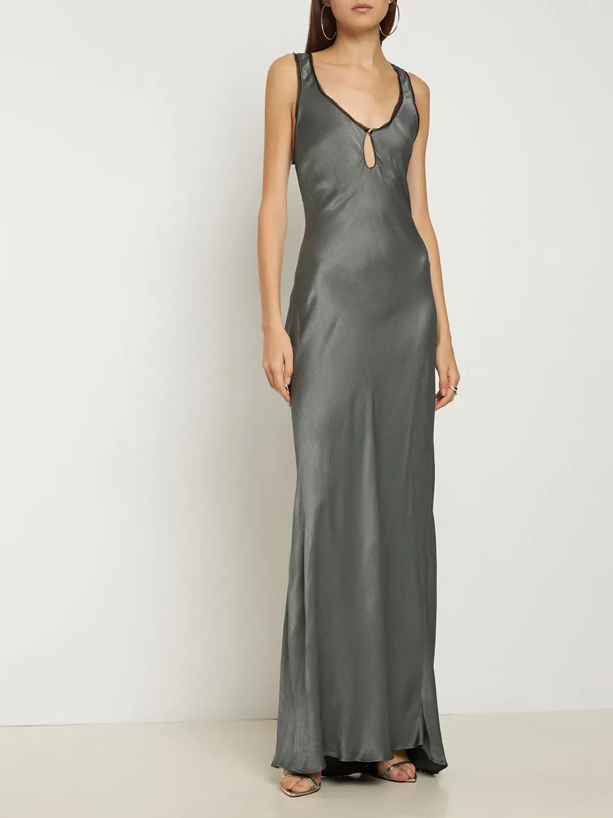 Bec & Bridge Celestial Keyhole Maxi Dress Gun Metal/Black Size AU 8 - Image 1