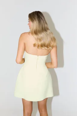Odd Muse Ultimate Muse Structured Mini Dress Cream Size XS / AU 6 for rent on The Volte - image 3