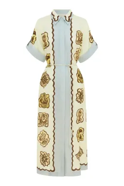 Alemais Relic Shirt Dress Print Size 12 for rent on The Volte - image 6