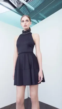 Camilla and Marc Quiet Noise Mini Dress Black Size 8 for rent on The Volte - image 1