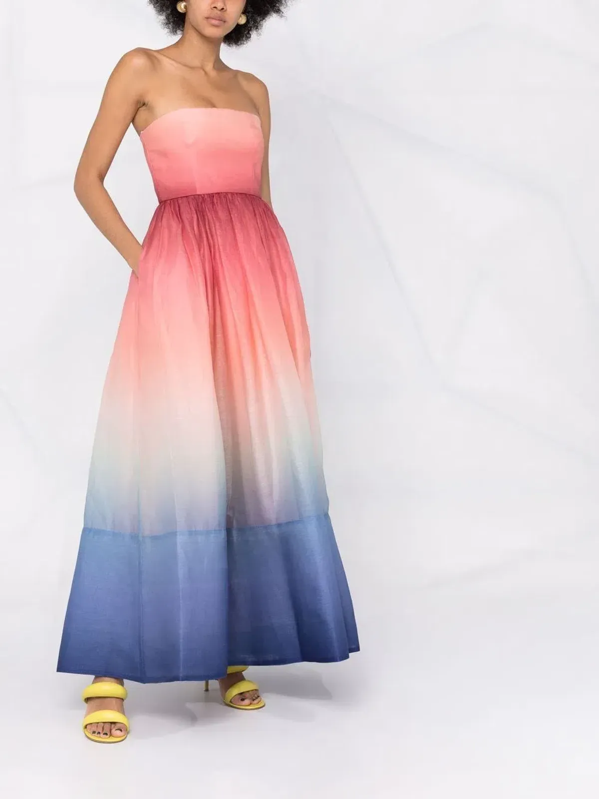 Zimmermann Ombre Sunset Postcard Resort Dress Ombre Dawn Size 0/Au 8 - Image 1
