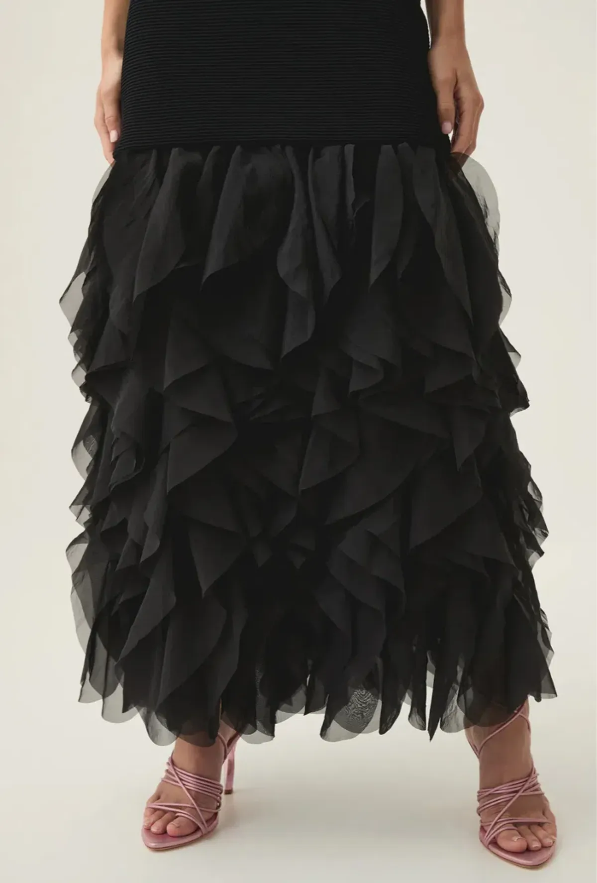 Aje Elations Knit Maxi Dress Black Size 14 - Image 3