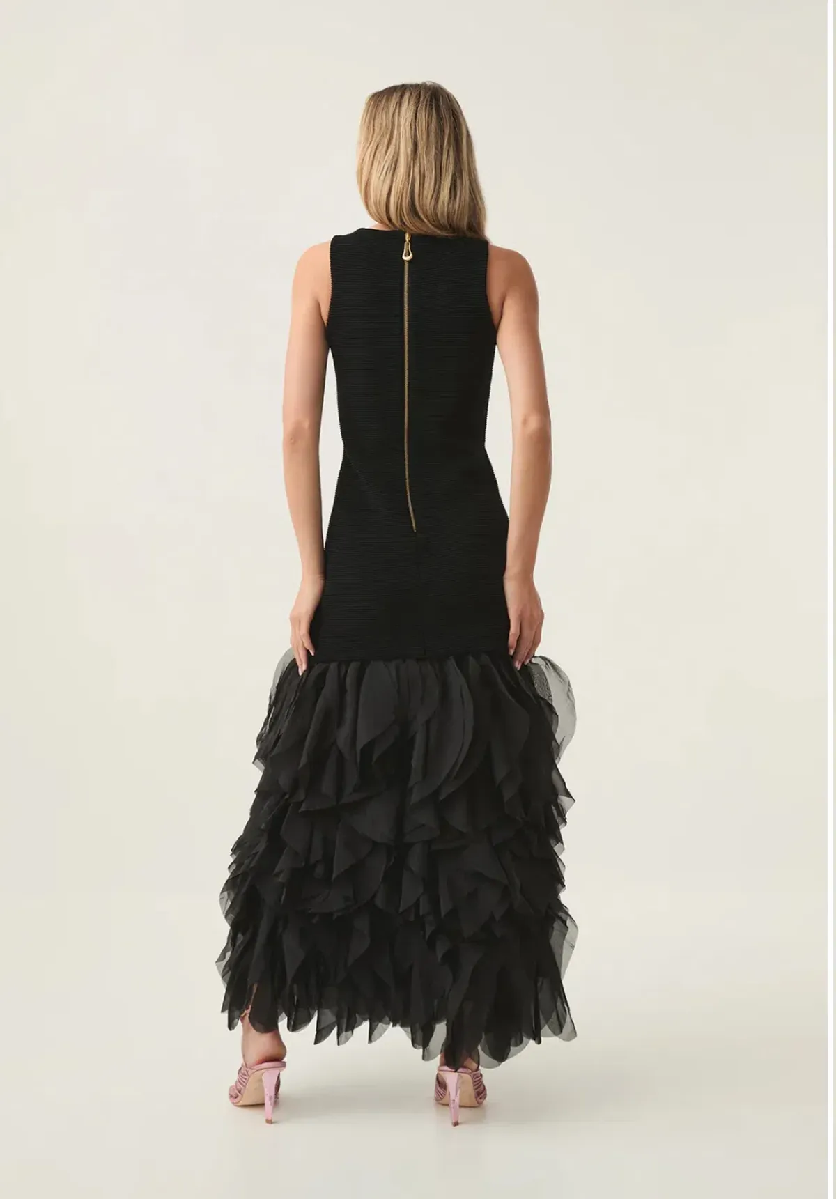 Aje Elations Knit Maxi Dress Black Size 14 - Image 2