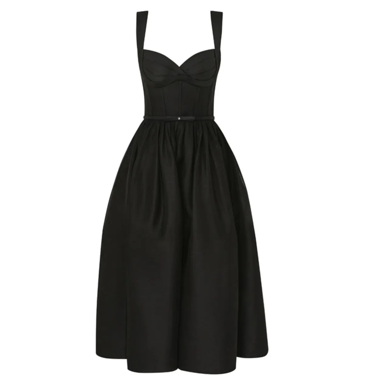 Zimmermann Crush Picnic Midi Dress in Black Size 1 / AU 10 - Image 1
