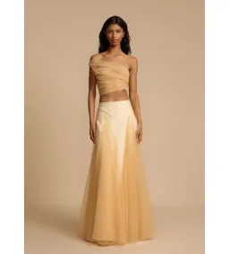 Arcina Ori Violetta Top and Skirt Set Champagne Size AU 8 for rent on The Volte - image 1