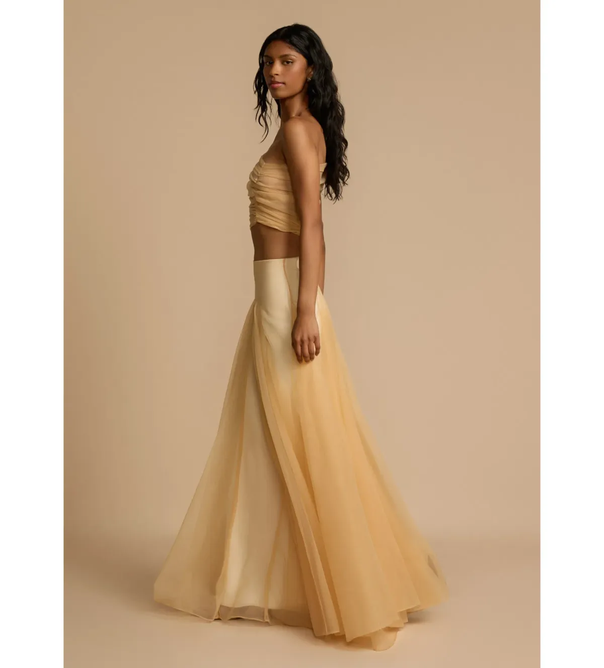 Arcina Ori Violetta Top and Skirt Set Champagne Size AU 8 - Image 3