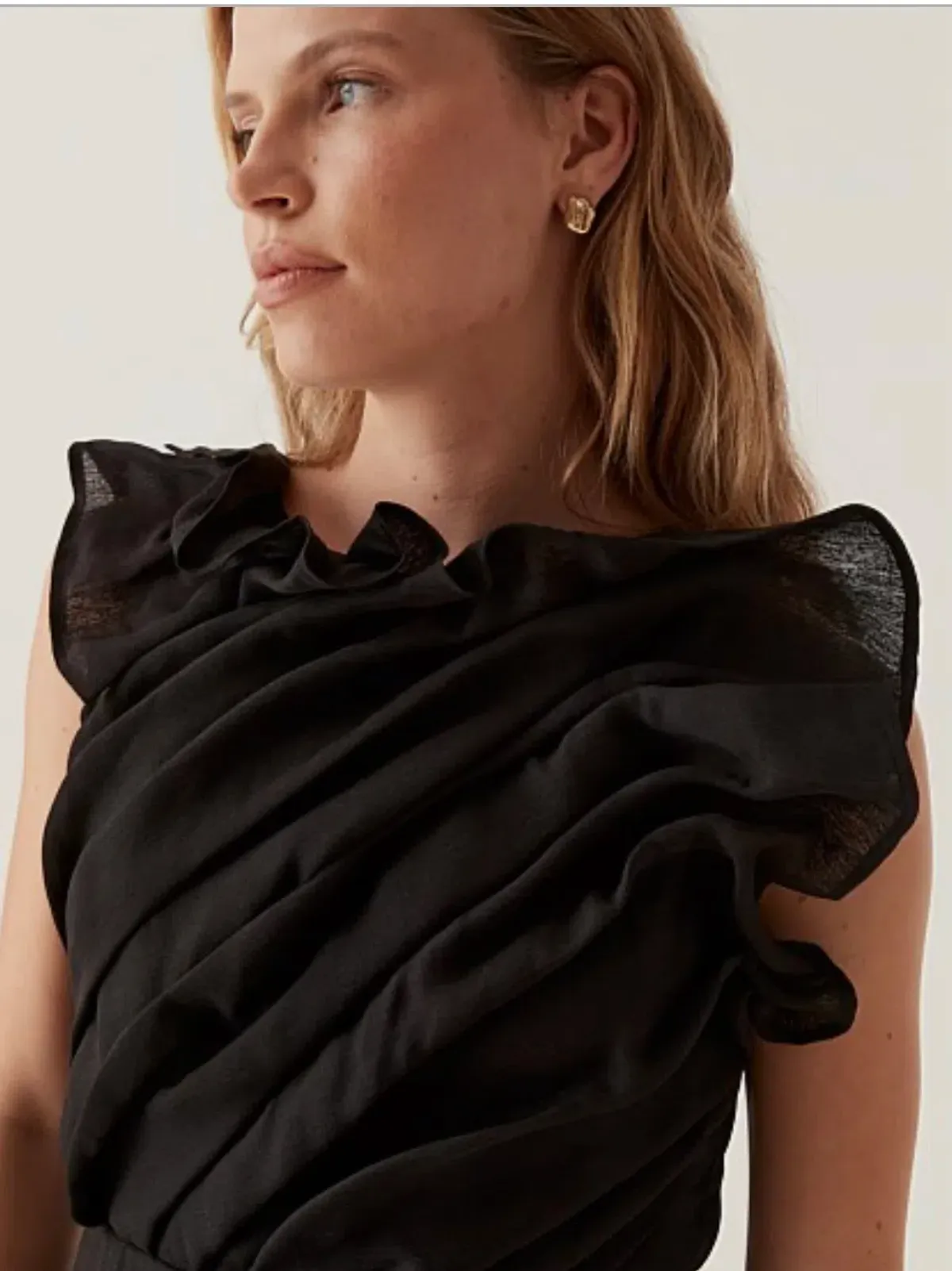 Aje Genesis Midi Black Dress Black Size AU 8 - Image 3