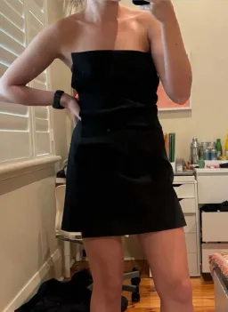 Sir the Label Leonardo Pleated Mini Dress Black Size 8 for rent on The Volte - image 3