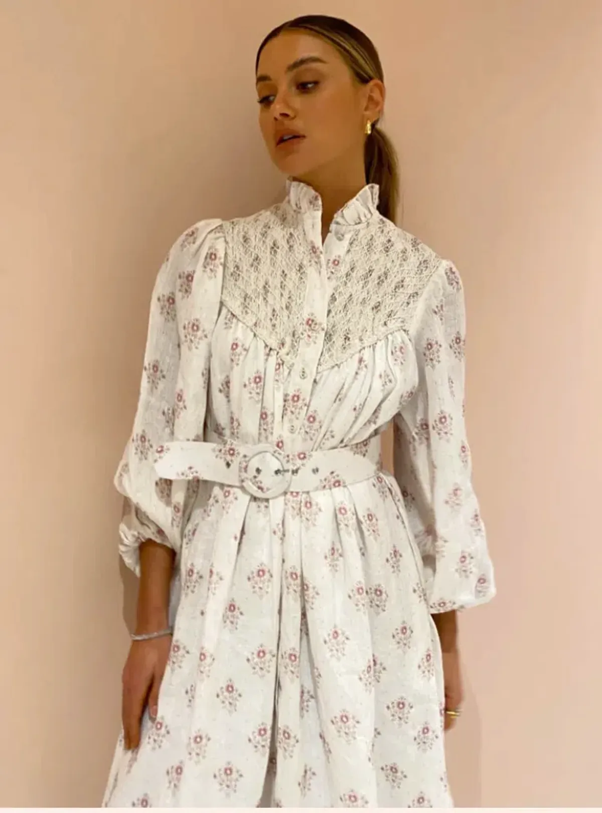 Palm Noosa Apollo Dress in Delicate Floral Size 10 - Image 5