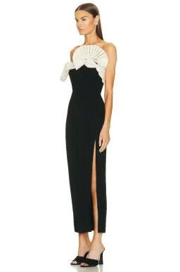 Rachel Gilbert Lavina Midi Dress Black Size 8/S for rent on The Volte - image 2