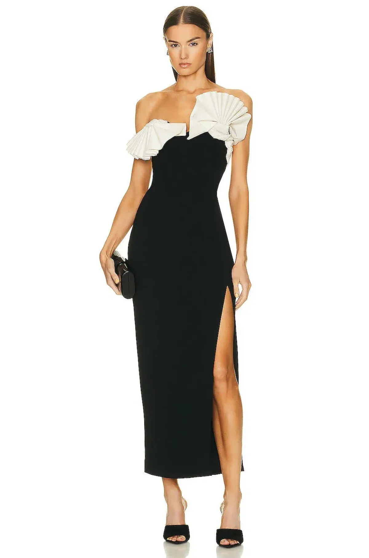 Rachel Gilbert Lavina Midi Dress Black Size 8/S - Image 5