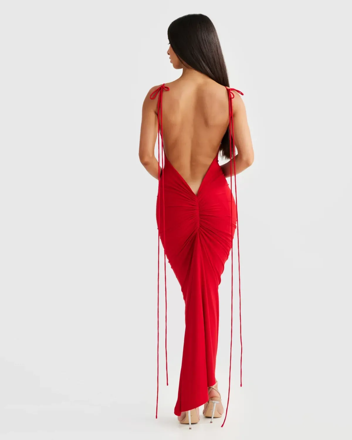 Melani the Label Azari Midi Dress Red Size XS / AU 6 - Image 2