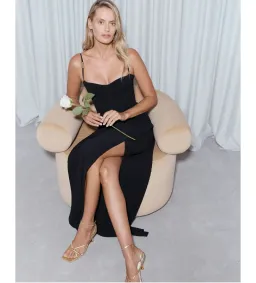 Manning Cartell Double Time Pleat  Dress Black Size AU 10  for rent on The Volte - image 5