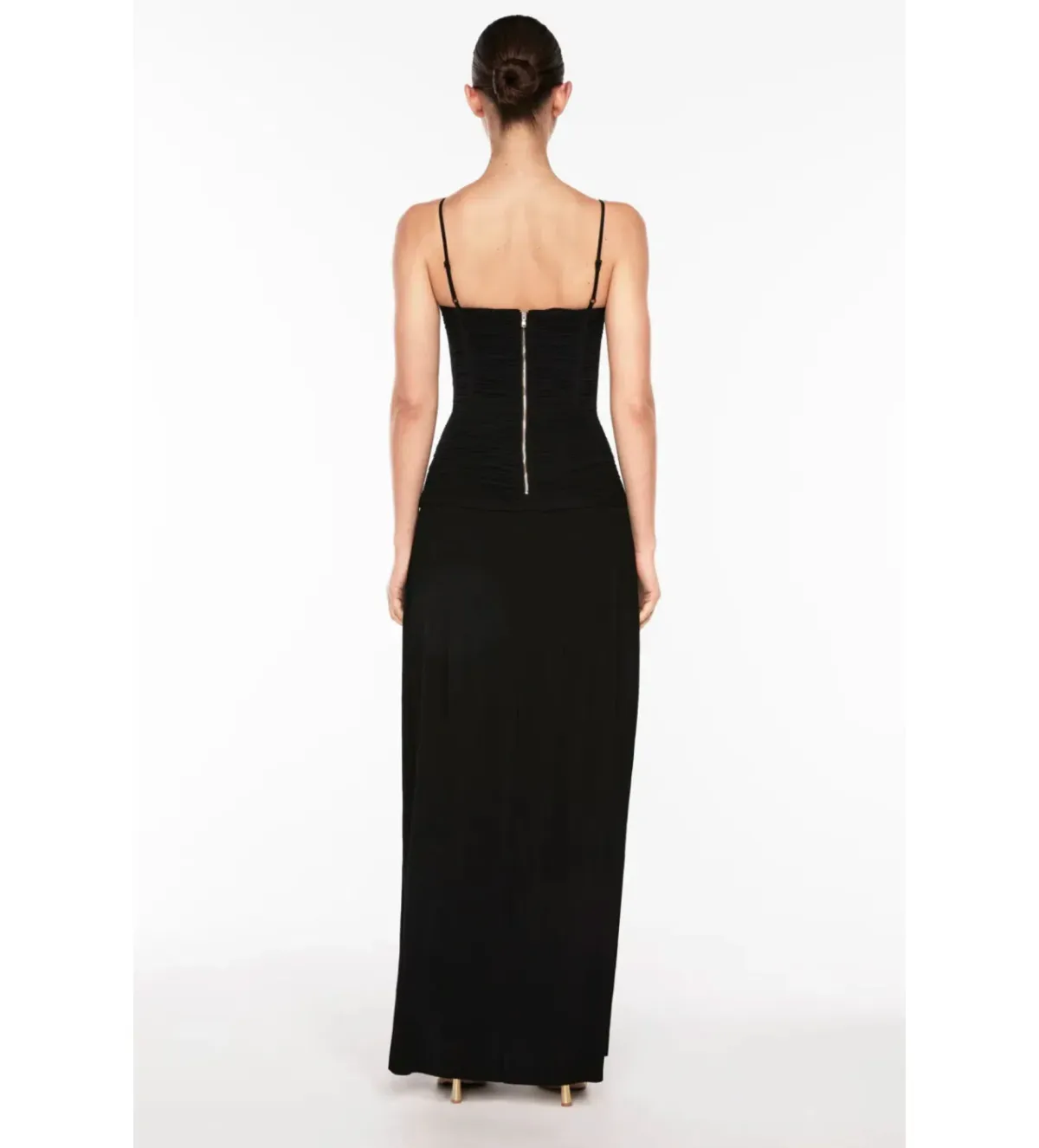 Manning Cartell Double Time Pleat Dress Black Size AU 10 - Image 4
