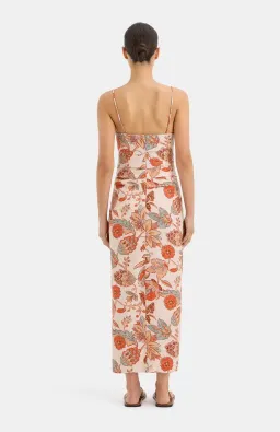 Sir the Label Noemi Balconette Midi Dress Desert Wildflower Size 8 for rent on The Volte - image 3